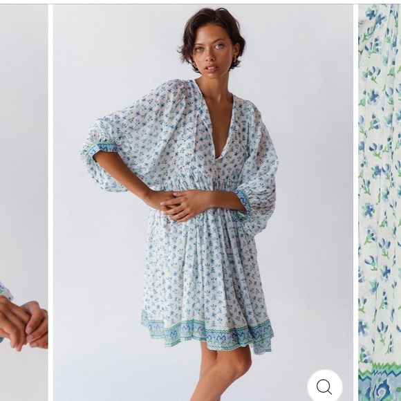 Daughters of India Kyra Mini Dress Azure XS - Picture 8 of 10